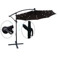 thumbnail image 2 of 10 ft Outdoor Patio Umbrella Solar Powered LED Lighted Sun Shade Market Waterproof 8 Ribs Umbrella with Crank and Cross Base for Garden Deck Backyard Pool Shade Outside Deck Swimming Pool, 2 of 5