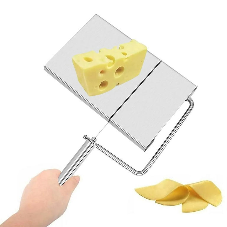 Tohuu Sausage Slicer With Wire Stainless Steel Durable Cheese Cutter with 6  Replacement Wires Multipurpose Butter Sausage Ham Cutter Board & Food  Slicer cool 