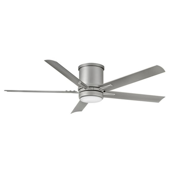 5 Blade Ceiling Fan With Light Kit In Transitional Style-10.5 Inches Tall And 52 Inches Wide-Brushed Nickel Finish Hinkley Lighting 902552Fbn-Lwd