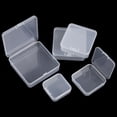 thumbnail image 4 of 5 Sizse Fishing Tools Accessories Sundries Organizer Square Small Items Case Transparent Storage Box Jewelry Beads Container Packing Boxes 7.4X7.4X2.6CM, 4 of 8
