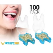 100 PCS Mixed Dental Temporary Crown Kit Anterior Front & Molar Posterior 50 of each