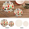 thumbnail image 3 of SKYSONIC 2 pcs Christmas Penguin Cartoon Pot Holders Trivets, Heat Resistant Trivets,Cute Animals Winter Cotton Thread Weave Mats for Hot Pads Pans Pot Bowl Teapot, 3 of 7