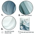 thumbnail image 3 of Designart "Spiraling Zen Zephyr In White And Blue" Abstract Spirals Floater Framed Canvas Art Print, 3 of 5