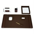 thumbnail image 2 of Mocha Leather 7-Piece Desk Set, 2 of 3