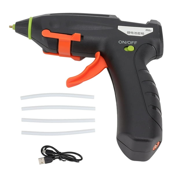 Pistola de pegamento caliente pequeña, mini pistola de pegamento caliente inalámbrica, mini kit de pistola de pegamento caliente, rendimiento confiable