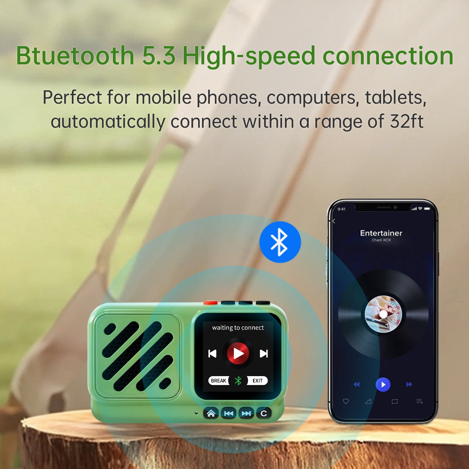 CHOYONG Voyager Bluetooth Speaker Wireless Internet Radio Global Version with WIFI/4G,World Radio Station,BT5.3, Electronics for Home/Travel/Outdoor mini Portable Speaker