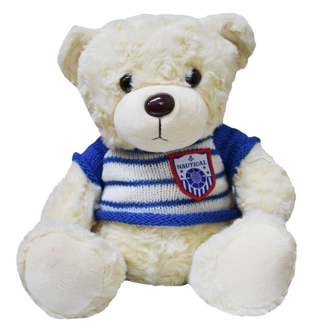 Peluche Importacion Oso Con Chaleco 25 cm Colores Surtido