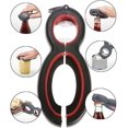 thumbnail image 1 of Black 6-in-1 Can & Bottle Opener for Caps & Lids, 1 of 5