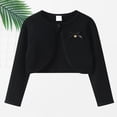 thumbnail image 2 of UACY Girls Long Sleeve Bolero Cardigan, Soft Knit Shrug Sweater with Button Front, Perfect for Kids and Toddlers, 2 of 4