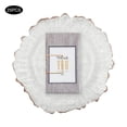 thumbnail image 5 of Clear Charger Plates, 25 Pieces of Plates Flower Shape Gold Table Charger Plates, Dinner Charger Plates PS, 5 of 23