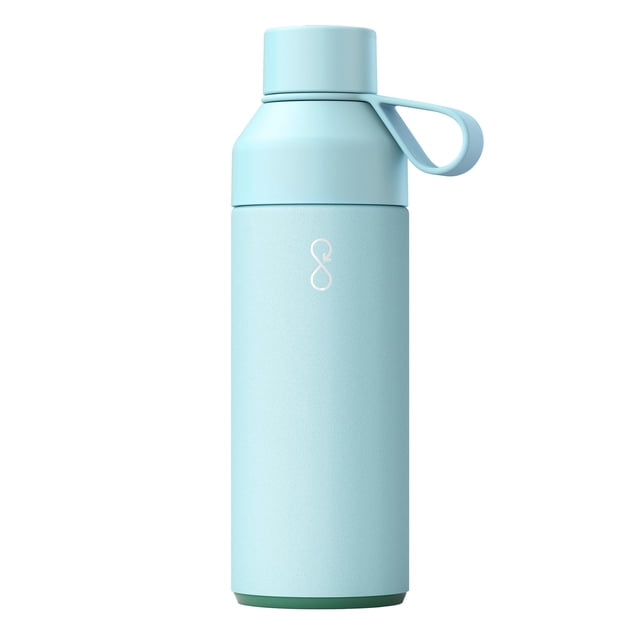 Botella de agua Ocean Bottle de acero inoxidable reciclado, 500 ml, azul