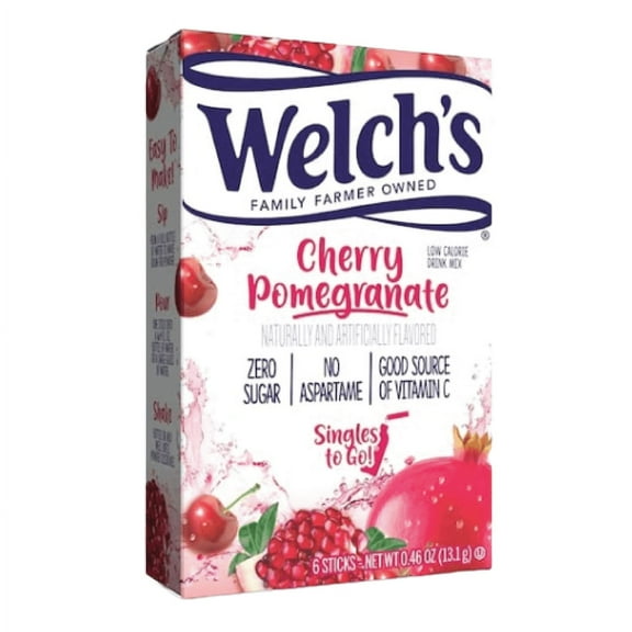 Welch's Singles To Go Cherry Pomegranate Drink Mix | 1 Singles Each |