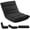 black, variant on edx 14-Angle Fold Floor Chair, Padded Folding Gaming Sofa Chair with Back Support for Living Room Bedroom, Black