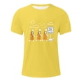 thumbnail image 4 of IWRICH Walk for Peace Monks Journey T-Shirt for Men White Short Sleeve Tshirts Crew Neck Loose Fit Oversize Big and Tall Tops Yellow XS, 4 of 4