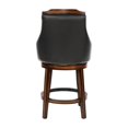 thumbnail image 4 of Lexicon Bayshore Wood Counter Height Swivel Stools - Dark Brown (Set of 2), 4 of 5
