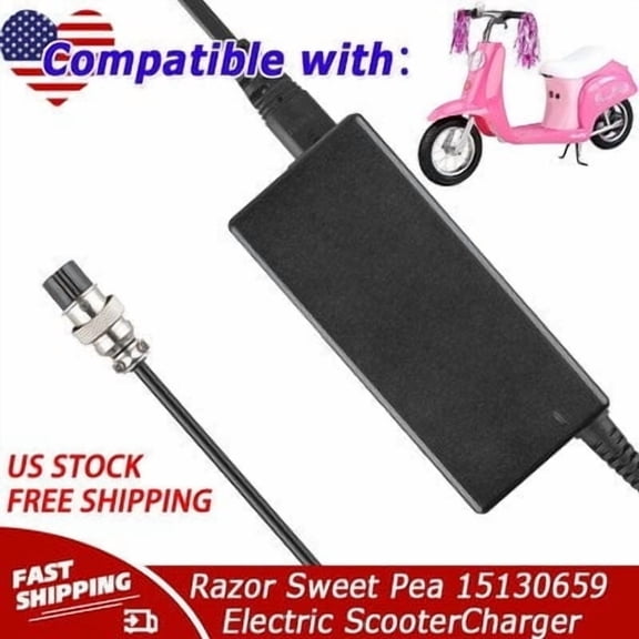 24V 2A AC Adapter Compatible with Razor Sweet Pea 15130659 Electric Power Supply