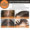thumbnail image 7 of SEGO Clip in Hair Extensions Human Hair Toppers 100% Real Human Hair Silk Base Topper for Thinning Hair Natural Black Hair Pieces, 7 of 7
