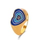 thumbnail image 5 of Ins style simple retro ring dripping oil gossip love irregular ring creative geometric index finger ring for women Couple jewelry Valentine's Day gift, 5 of 5