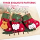 thumbnail image 4 of 12 piezas de medias de Navidad de tamaño mini, medias rústicas de Navidad, 3 patrones diferentes de TOMSHOO Medias, 4 of 7