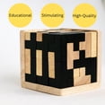 thumbnail image 4 of Cubo de rompecabezas de madera: Cool Gadgets para escritorio, rompecabezas de bloques y rompecabezas de cubos para adultos y adolescentes - 54 piezas en forma de T, 4 of 5
