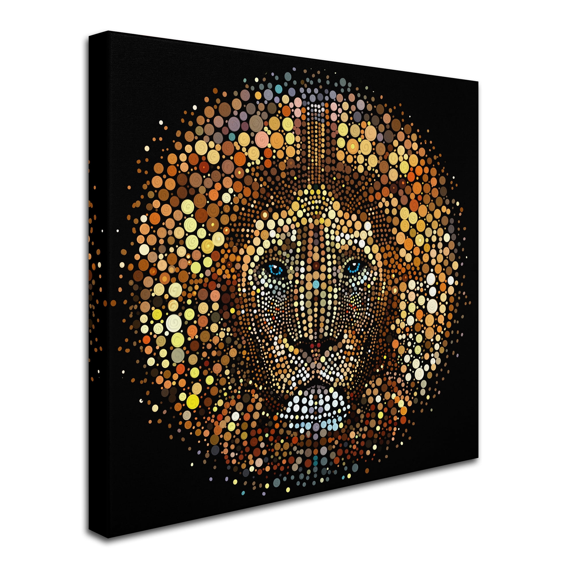 Trademark Fine Art 'Paint Dawb Lion' Canvas Art by ALI Chris