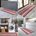 thumbnail image 2 of Red Christmas Folk Pattern Kitchen Rug Mat,Kitchen Runner Rugs Non Skid Washable,Decorative Kitchen Floor Mats for Kitchen,Sink,Laundry,17"X47", 2 of 5