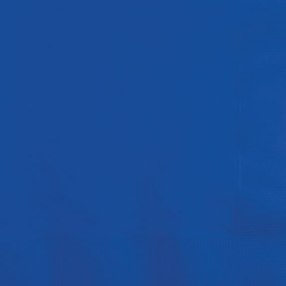 Party Central Club Pack of 500 Cobalt Blue Solid 3-Ply Disposable Lunch Napkins 6.5"