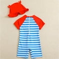 thumbnail image 4 of JUMEYU Swim for Kids Kids Boys One Piece Rash Guard Sun Protection Swimsuit Short Sleeves Zippered Swimwear Bathing Suit 5t 6t (Red,5-6 Years), 4 of 6