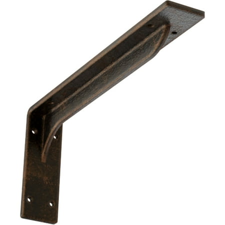 

Ekena Millwork 2 W x 14 D x 5 1/4 H Embrey Steel Bracket Antiqued Bronze