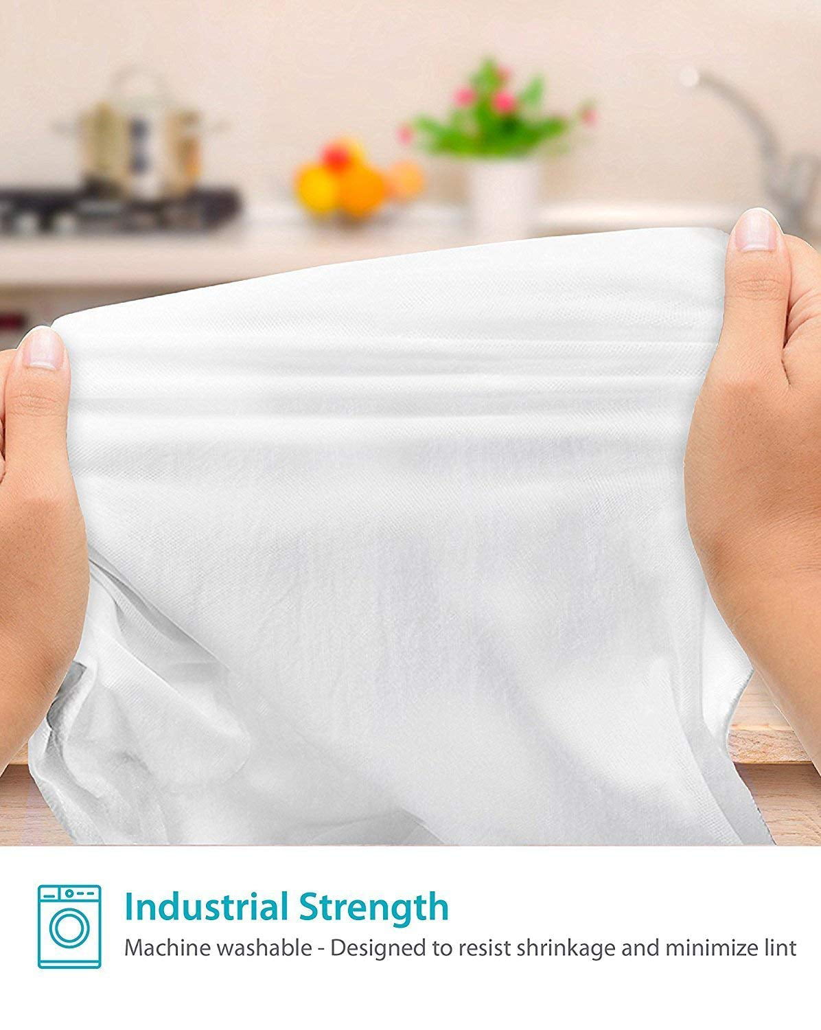 Zeppoli Flour Sack Towels - Pack of 12-28 x 28 - Absorbent Cotton Dish  Towels - Dish Drying Linen - Ring Spun Cotton Kitchen Tea Towels - Flower