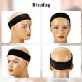 thumbnail image 7 of Unique Bargains 2pcs Fastener Band, Velvet for Securing Wigs,Adjustable, No Slip, Hold Hair Back Black, 7 of 7