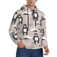 thumbnail image 2 of Naloa Cartoon Bear Brown Men's Casual Hooded Collar Drawstring Hoodies Pullover Sweatshirts Casual Long Sleeve Shirts-4X-Large, 2 of 7