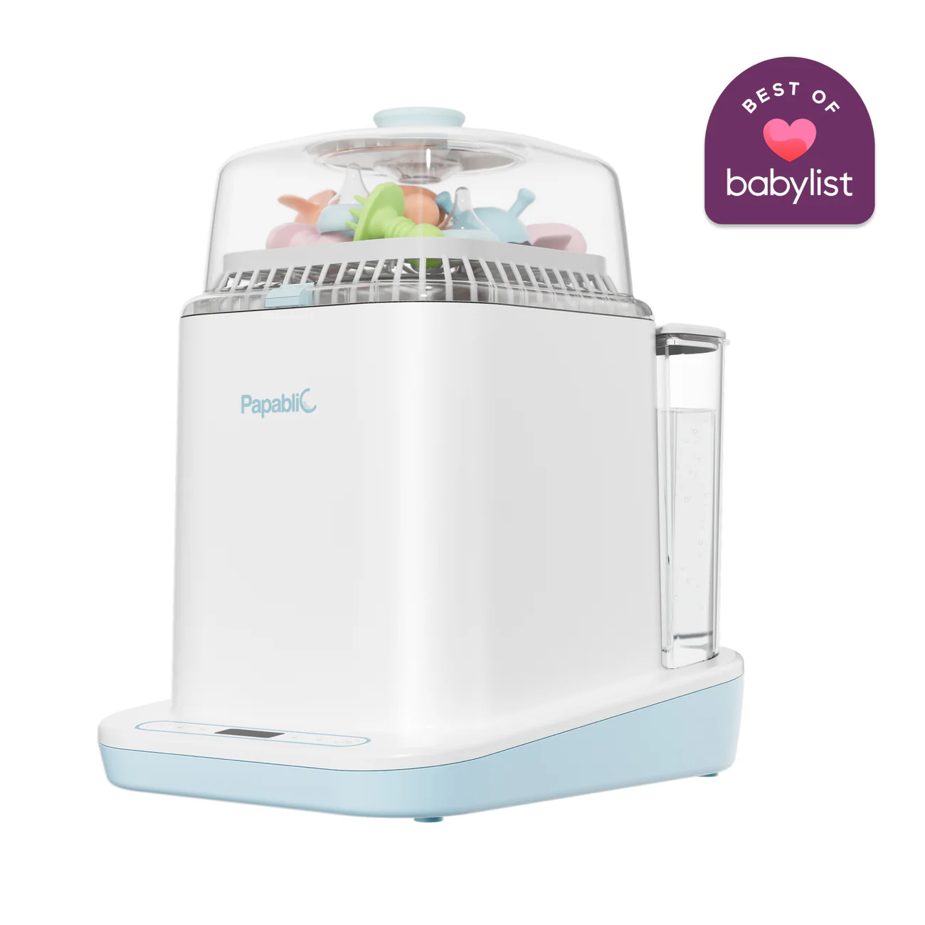 Papablic Bottle Washer Pro, 4-in-1 Baby Bottle Washer, Sterilizer & Dryer with 60 Cleaning Tablets