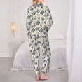 thumbnail image 6 of Goofa Snake Printed Women’s 2 Piece Pajama Set Super,Pajamas Women's Long Sleeve Sleepwear Soft Button Down Loungewear Pjs Lounge Set Nightwear-XX-Large, 6 of 9