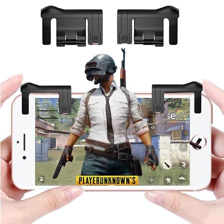 TSV Mobile Game Controller, Sensitive Shoot and Aim Keys L1R1 Shooter Controller for PUBG//Rules of Survival, Mobile Gaming Joysticks for Android IOS(1 (Best Top Down Shooter Android)