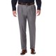 thumbnail image 1 of Haggar Pantalones de vestir para hombre Premium Comfort Classic Fit plisados ​​con cintura expandible gris medio 38 W x 34 L EE. UU., 1 of 1