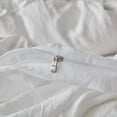 thumbnail image 4 of White Ruffle Duvet Cover Set Queen Size, Double Layer Ruffle Trim, Hidden Zipper & Corner Ties, Soft Washed Microfiber Bedding Set with 1 Duvet Cover and 2 Pillow Shams, 4 of 6