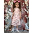 thumbnail image 4 of Oudiya Girls Short Sleeve Nightgowns Soft Print Pajamas Sleepwear Nighties for Kids 4-12, 4 of 8