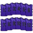thumbnail image 7 of Pristin Vest,12PCS 's Pinnies Purple Pinnies Quick Soccer Vest 12PCS Kid's Team Numbered Bibs Numbered Soccer 12PCS Quick Soccer Team Soccer Team Numbered SIUKE BUZHI HUIOP Vest Soccer Vest, 7 of 7