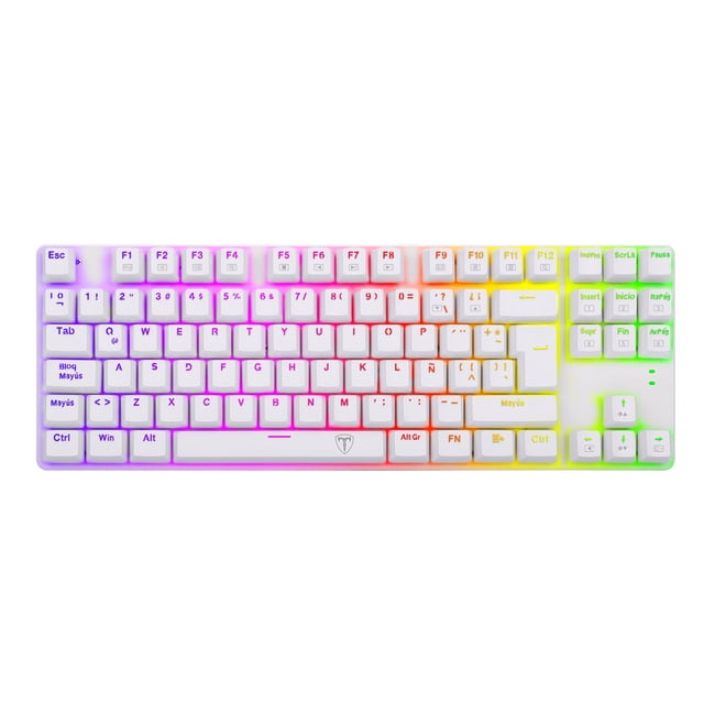 Teclado gamer mecanico RGB, switch teclas rojas Bora White TT-TGK315W-RS T Dagger 8800-0143 T - DAGGER TTTGK315WRS