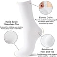 thumbnail image 5 of 10 Pairs Women Cotton Crew Socks - Breathable Thin Dress Socks for Business & Casual, Soft Comfort Above Ankle Wear Women's Pilates elite, 5 of 9