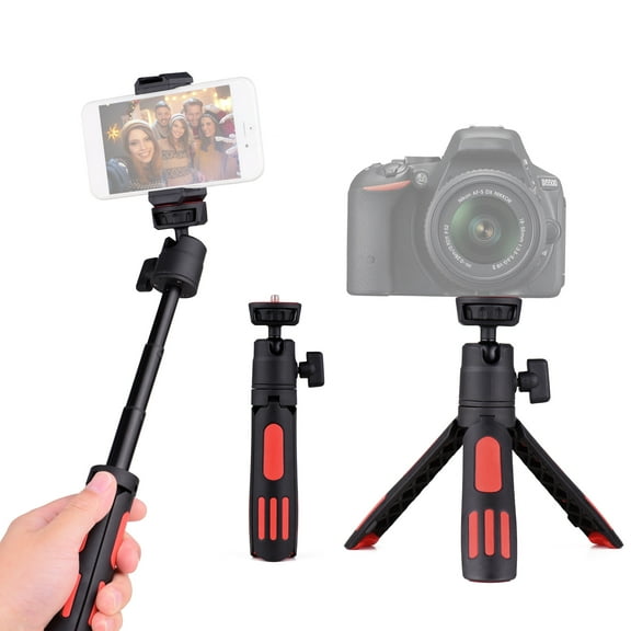 Tripod,1/4 Inch Screw Portable 3 Inch Screw Camera Portable 3 With Rotatable Ball Head Video Ball Head Clip 3 With Rotatable With Rotatable Ball Screw Camera Live Clip 1/4 Inch Bortt Red