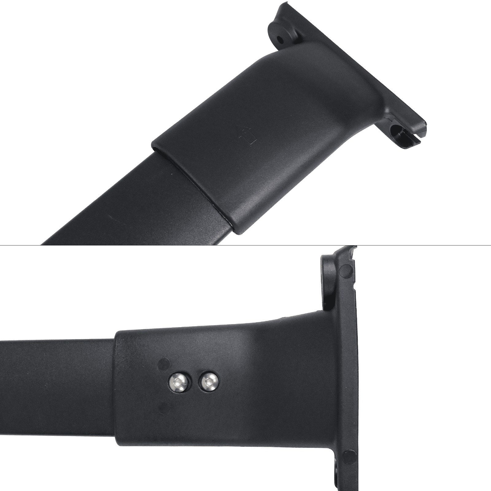 Ikon Motorsports Compatible with 13-16 Mazda CX-5 CX5 OE Style Cross Bar Roof Rack Black Aluminum