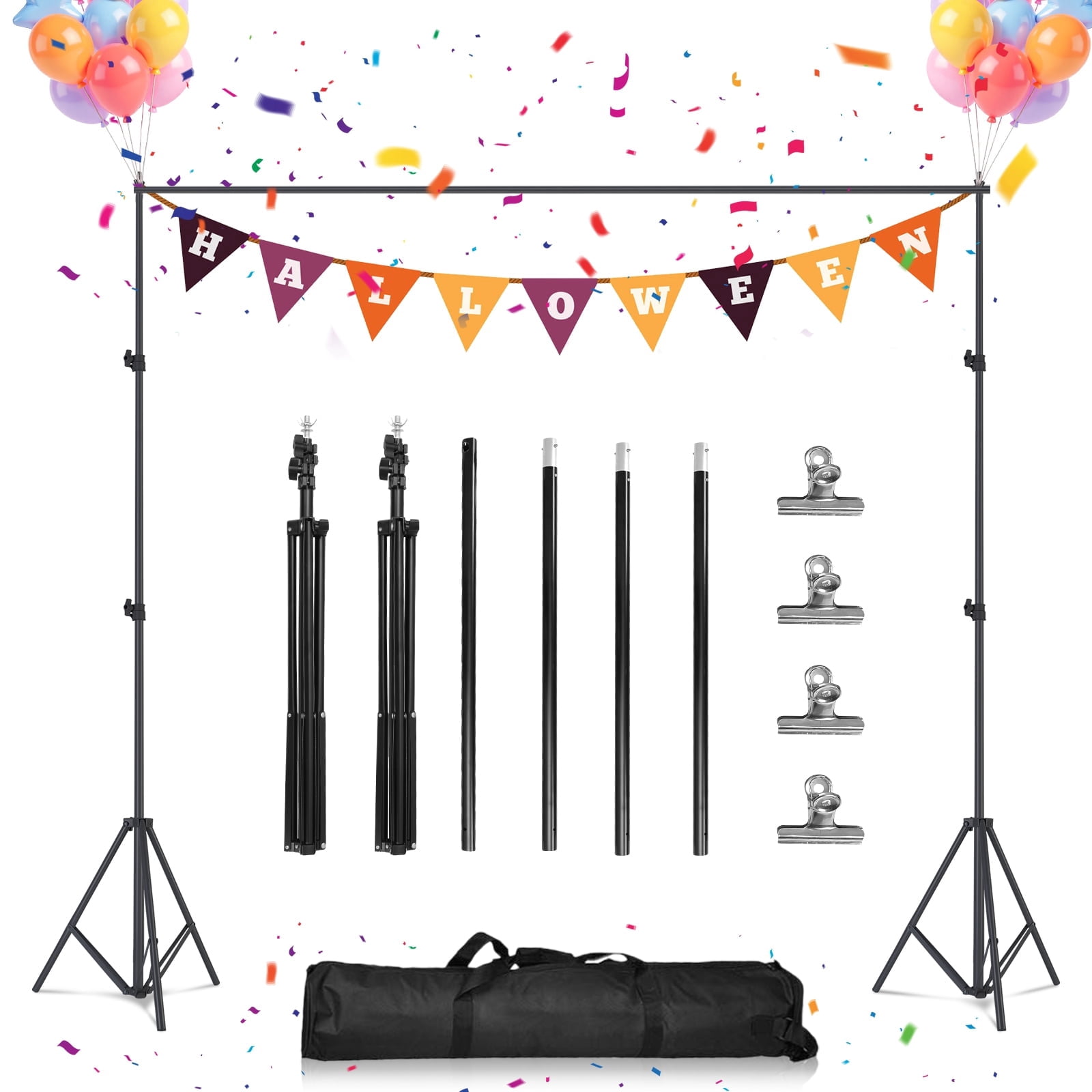 KFFKFF Heavy Duty Backdrop Stand Adjustable Photography Backdrop