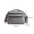 thumbnail image 2 of Bolso de hombro ligero e impermeable, bolso bandolera informal para mujer gris, 2 of 5