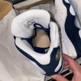 thumbnail image 4 of N I-K-E A i r-Jor-dan 13 Retro Obsidian GS White Powder Blue Worn Only Once, 4 of 5