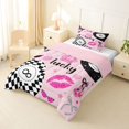 thumbnail image 2 of Erosebridal Snooker Billiards Twin Comforter Sets 3-Piece for Boys Girls,Kids Teens Sport Theme Glitter Print Bedding Set,Pink Reversible,Luxury Bedroom Decor, 2 of 6