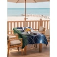 thumbnail image 2 of Outdoor Tablecloth with Umbrella Hole for Patio/Picnic/Party/Camping, Football Waterproof Table Cloth Rectangle Table Cover Washable, Goal Net Soccer Sports Orange Blue Green (60"x 120"), 2 of 9
