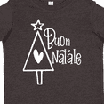 thumbnail image 4 of Inktastic Buon Natale Christmas Tree with Heart and Star Boys or Girls Toddler T-Shirt, 4 of 5