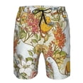 thumbnail image 4 of Kdxio Ducks and Flowers Pattern Mens Casual Shorts - Drawstring Summer Beach Sports Shorts for Men, 4 of 9